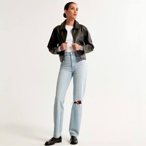 Abercrombie Curve Love Ultra High Rise 90s Straight Jean